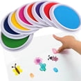 thumbnail image 3 of Meitianfacai Couleurs Bloc d'Encre Bricolage Peinture au Doigt Fabrication de Cartes Grand Rond pour Enfants, 3 of 8