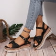 thumbnail image 3 of Sandales Habillées à Plateforme pour Femmes 2025, Mode avec Nœud, Décontractées, Bout Ouvert, Semelle Épaisse, Compensées, Élégantes, Chaussures d'Été, 3 of 6