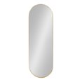 thumbnail image 2 of Kate and Laurel Rollo Midcentury Capsule Wall Mirror, 16 x 48, Gold, Decorative Full Length Oval Mirror for Wall, 2 of 7