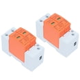 thumbnail image 4 of 2Pcs Voltage Arrester Devices SPD Surge Protective Device 2P 420V AC Arrester Protector Home Circuit Breaker DIN Rail Mount PC Flame Retardant Shell, 4 of 7
