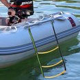 thumbnail image 1 of YAOMOBB Échelle d'Accessoire de Rambarde Pliable à Trois Marches avec Corde en Nylon Réutilisable pour Yachts et Bateaux, 1 of 6