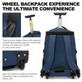 thumbnail image 3 of Boavan Rolling Backpack,17 inch Water Resistant Wheeled,Carry on Luggage Business Bag, Overnight College Computer Backpack Trolley Suitcase for Men Wo, 3 of 6