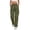 Army Green, variant on Lenpel Cargo Pants for Women Baggy Elastic High Waisted Side Split Straight Leg Travel Pants Streetwear Casual Trousers(Black,XX-Large)