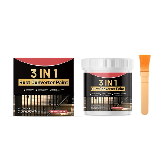 Metal Rust Proofing Primer Waterproof Deep Penetrating Rust Inhibitor For Metal Surfaces Anti Corrosion Paint With Brush Easy To Apply Long Lasting Protection For Outdoor And Indoor Use 1P
