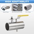 thumbnail image 4 of 1.5 Inch Duct Backdraft Damper, Manual Adjustment Airflow Volume Damper for Vents Fans Extractors Range Hoods Heating Systems, 4 of 7