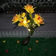Solar Flower Lights Outdoor, Solar Garden Stake Lights Auto On/Off, Vivid IP65 All-Weather Decorative LED Lights for Yard Patio Walkway