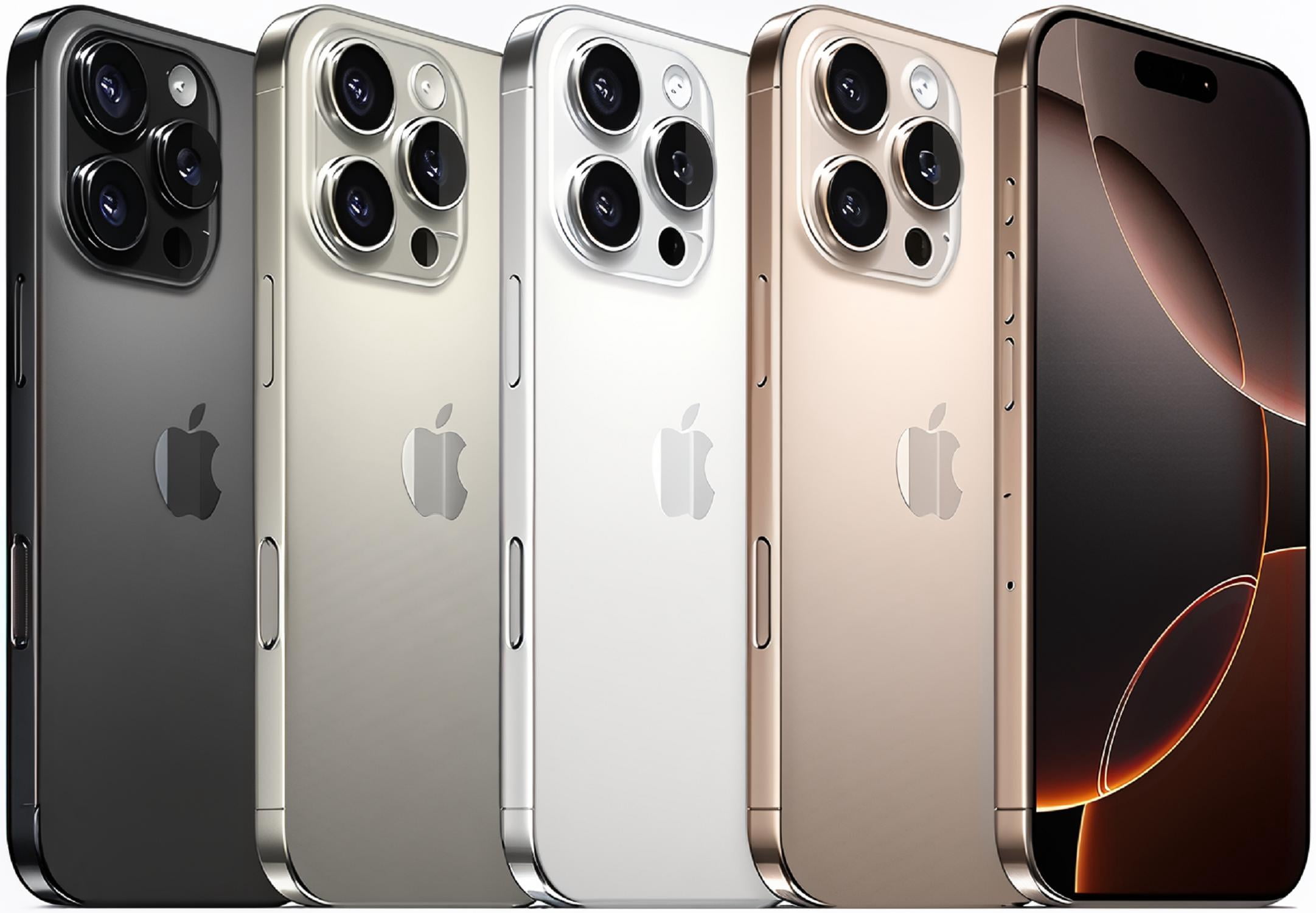 Refurbished Apple iPhone 16 Pro - 128GB – White Titanium – 48MP