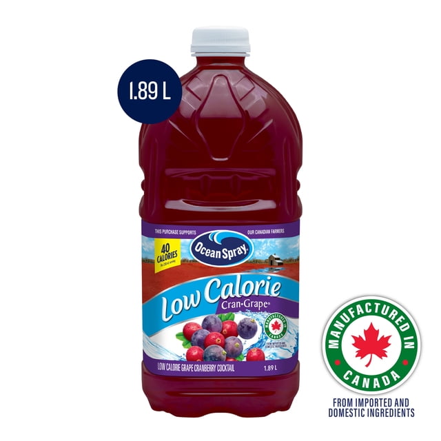 Ocean Spray Low Calorie Cran·Grape® Cocktail 1.89L
