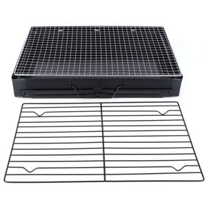 Charcoal Grill Barbecue, Charcoal Grill, Barbecue Set Stainless Steel Bbq Grill Camping Grill For Outdoor Picnics Barbecue Parties Camping Home Kitchens