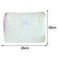thumbnail image 2 of Quilted Flower Cosmetic Bag Cute Make Up Bag Large Capacity Soft Casual for Work, 2 of 9