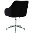 thumbnail image 3 of vidaXL Swivel Dining Chair Black Fabric, 3 of 5