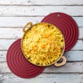 thumbnail image 2 of Btomtd Large Tableware Mat Cup Mat Bowl Mat Dining Table Mat Vegetable Mat Dining Mat Insulation Mat Mat Dining Mat Table Mat Bowl Mat 18CM, D, 2 of 4