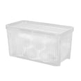 thumbnail image 4 of Organisation de Cuisine et Rangementréfrigérateur Panier de Rangement en Plastique Organisation de Pièce et Rangement Panier Empilable pour Aliments Boîte de Tri pour Réfrigérateur avec Poignée Découpable Convient aux Cuisines Réfrigérantes, 4 of 6