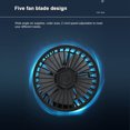 thumbnail image 4 of Yeacher Dual Heads Car Fan Portable Air Cooling Fan Silent Electric Fan 360° Rotation with, 4 of 8