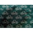 thumbnail image 4 of oneOone Cotton Silk Fabric Dot & Bicycle Block Printed Craft Fabric BTY 42 Inch Wide, 4 of 4