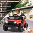 thumbnail image 4 of Costway Camion Voiture pour Enfants 12 V à Batterie, Véhicule Électrique avec Télécommande, Rouge, 4 of 10