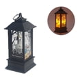 thumbnail image 1 of LED Halloween Candle Lantern Decoration with Skeleton Pumpkin Design - Portable Hanging Lamp PVC Material Safe for Kids Party Outdoor, 1 of 3