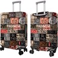 thumbnail image 2 of Travel Luggage Cover Suitcase Protector Fits 18-32 Inch Luggage Wheel Covers Patterned Travel Related Items Flower Luggage Protector Elastic Luggage Anti-scratch Suitcase Cover S, 2 of 5