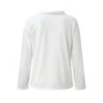 thumbnail image 3 of WEAIXIMIUNG Womens Sweatshirt Graphic with Hood Womens Color Block Drawstring O-Neck Casual Long Sleeve Solid Color Sweatshirt, 3 of 4
