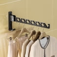thumbnail image 1 of Boovnll Étendoir à Vêtements Mural Pliant Étendoir à Vêtements Invisible Étendoir de Rangement Petit Balcon Étendoir à Vêtements Étendoir de Rangement Étendoir à Vêtements Pliant, 1 of 6
