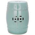 thumbnail image 1 of Safavieh Modern Ming Ceramic Garden Stool in Light Aqua, 1 of 2