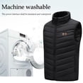 thumbnail image 4 of Mikilon Gilet chauffant grande taille pour hommes et femmes Dual Control 11 Gilet chauffant Veste chauffante Gilet chauffant d'hiver, 4 of 7