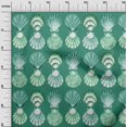 thumbnail image 3 of oneOone Cotton Jersey Sea Green Fabric Sea Shells Ocean Sewing Craft Projects Fabric Prints By Yard 58 Inch Wide, 3 of 4