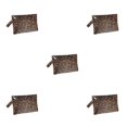 thumbnail image 2 of Transemion Fashionable Handbag Space-saving And Multicolored Woman Bags Durable PU Purse Designed Handbags Fashionable Bags Brown Leopard 5Set, 2 of 6