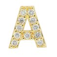 thumbnail image 1 of tredstone Simple Design Letter Rhinestone Earring Party Hiking Portable Stud Earrings Photo Shooting Ear Decor Jewellery A, 1 of 8