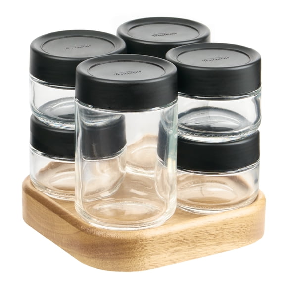 Trudeau STAK 6 Bottle Rotating Spice Rack Unfilled