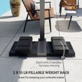 thumbnail image 4 of Outsunny 2PCS Umbrella Base Weight Bag, Umbrella Stand Weights, Black, 4 of 10
