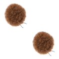thumbnail image 4 of VONKY Convenient Synthetic Afro Ponytail Clip Lightweight And Comfortable To Wear Brown 2Set, 4 of 6