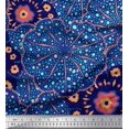 thumbnail image 1 of Soimoi Modal Satin Fabric Mosaic Flower Decor Fabric Printed Yard 42 Inch Wide, 1 of 3