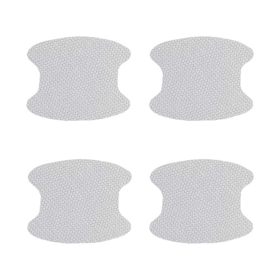 jinwen Protège-Rayures pour Poignée de Porte en Fibre de Carbone, 4 Unités, Rayures Professionnelles, Blanc A Blanc
