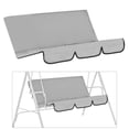 thumbnail image 2 of maytalsory Garden Swing Seat Cover Patio Cushion Protection Bench Covers Gray, 2 of 9
