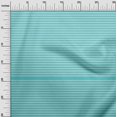 thumbnail image 2 of oneOone Georgette Viscose Turquoise Blue Fabric Stripes Craft Projects Decor Fabric Printed By The Yard 42 Inch Wide, 2 of 4