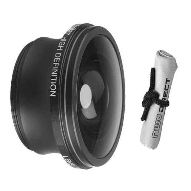 2.2x Teleconverter Lens For Canon VIXIA HF21 + Nwv Direct Microfiber Cleaning Cloth