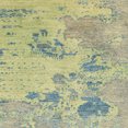 thumbnail image 1 of Ahgly Company Indoor Square Abstract Khaki Green Abstract Area Rugs, 3' Square, 1 of 6