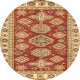thumbnail image 1 of Ahgly Company Tapis d'Intérieur Ronds Abstraits Rouges Abstraits pour Aire, 6 Pieds Rond, 1 of 6