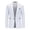 White, variant on IROINNID Mens Blazer Reduced Leisure New Suit Color Matching Single Breasted Slim Middle-aged Suit Long Sleeve Hoodless Outwear & Jackets,Sky Blue