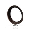 thumbnail image 4 of Feltree Large Plush Inner No Ring Winter Car Steering Wheel Cover Warm Avoid Slip Wear Boycott Handlebar Cover Round D-type, 4 of 7