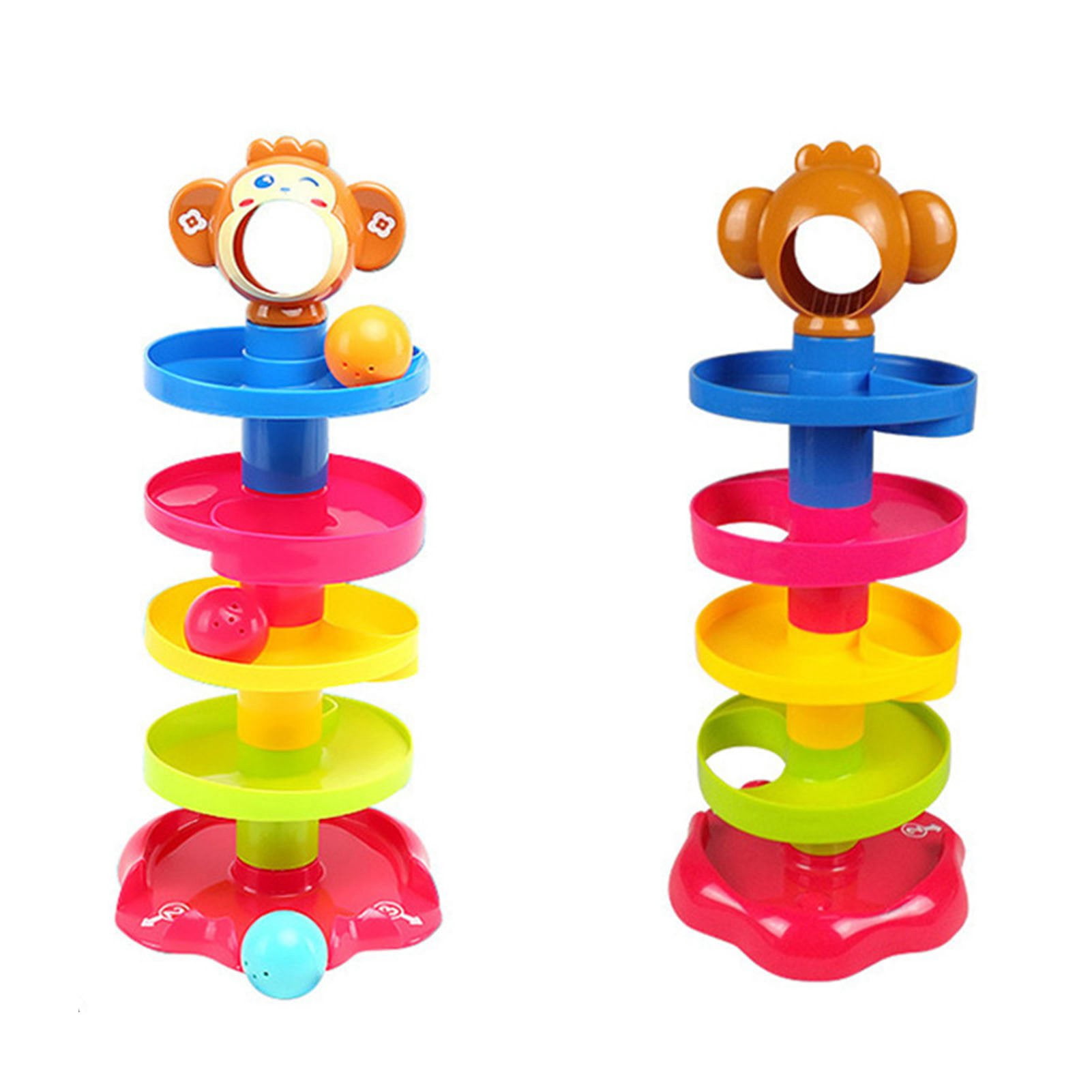 Jouet Ball Drop Tour En Spirale – Rampe De Chute De Balles 3/5/7 Étages – ABS Résistant – Développe La Coordination Et La Motricité – Idéal Pour Bébé 9-18 Mois