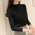 thumbnail image 5 of Pull à Manches Longues pour Femmes en Tricot Fin Automne Hiver Pull à Manches Longues, 5 of 5