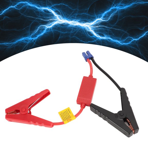 Car Starter Clamps, 12V Replacement Clips to EC5 Connector, Automotive Portable Emergency Booster Jumper Starter Booster Clamp Cables with Battery Clamps