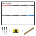 thumbnail image 1 of Bangcool Ensemble de Calendrier Tableau Blanc Magnétique 11 x 16 Po Calendrier de Réfrigérateur Planificateur Effaçable à Sec, 1 of 10