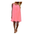 thumbnail image 1 of Robe à Bretelles Spaghetti pour Femmes Été Mode Femmes Bretelles Spaghetti Dos Ajouré Été Chiffon Plage Robe Courte, 1 of 6