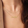 thumbnail image 4 of Ensemble de Superposition de Collier Prénom Personnalisé avec Chaîne à Gare de Balles, 4 of 8