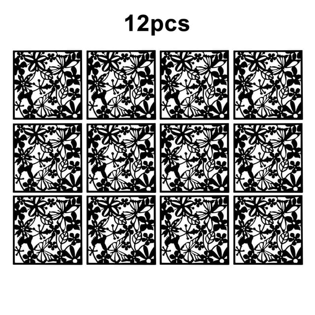 12Pcs Hollow Room Divider Screen Hanging Panel Curtain Partitions Diy Art Decor