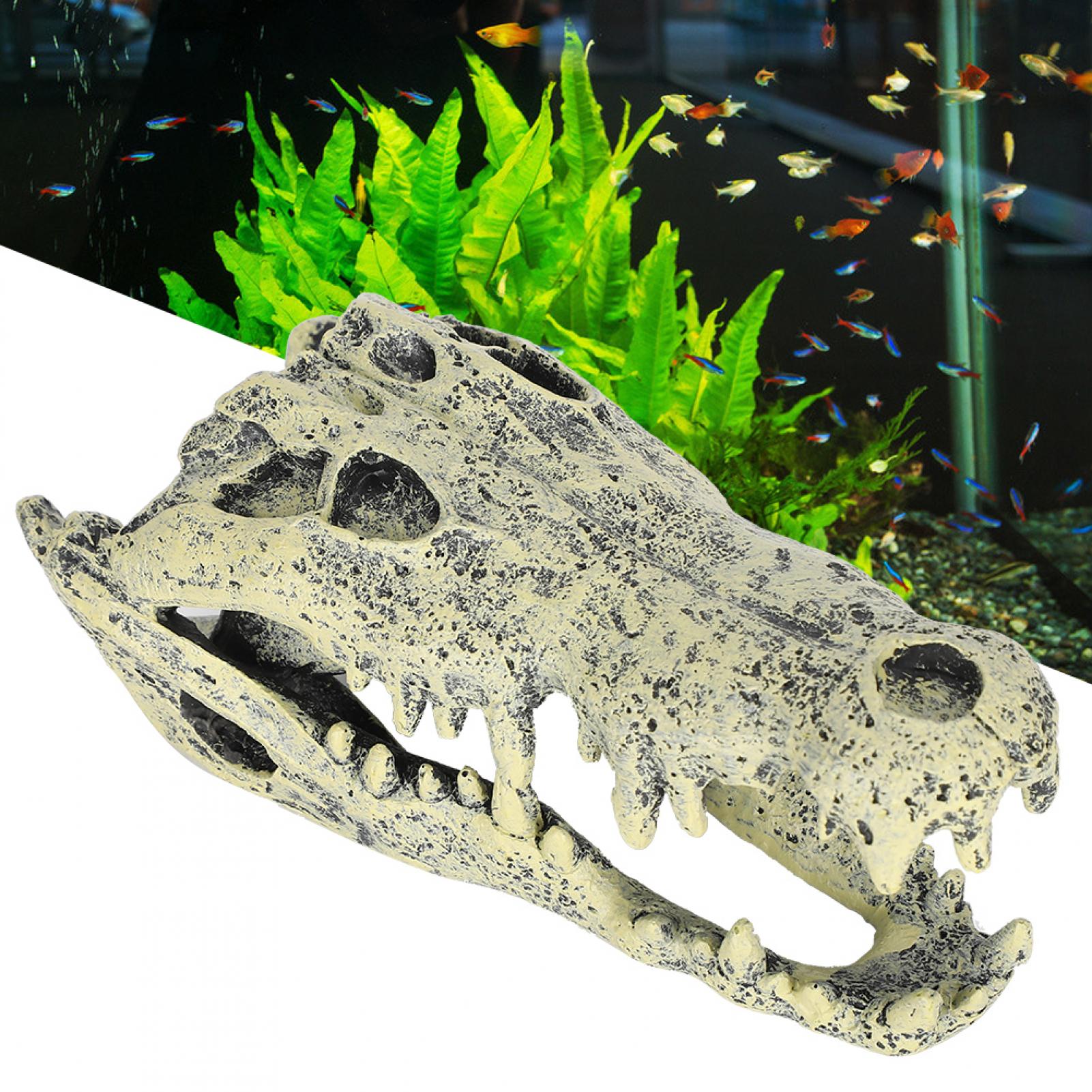 Fish Tank Decor, Resin Aquarium Skull Ornament Fish Tank Skull Ornament, Artificia Fish Tank Decor Fish Tank Decor Fish for Aquarium Fish Tank