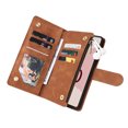 thumbnail image 2 of Case for Google Pixel 7 Pro 5G Leather Magnetic Handbag Zipper Pocket Cover Wrist Strap, 2 of 5